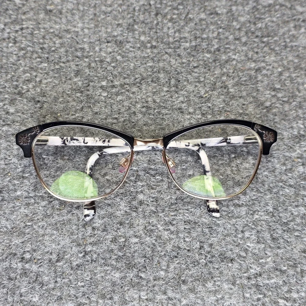 Bebe Eyeglasses‎ Frame BB5162 600 Women's Berry Metal Round Full Rim 53-17-135